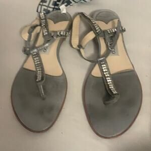 JIMMY CHOO T‎ STRAP SANDALS SIZE 37